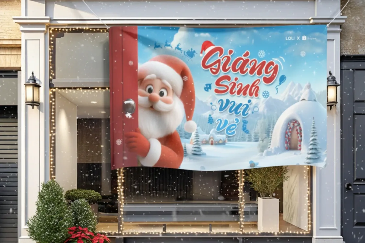 Tổng hợp mẫu banner, backdrop Giáng Sinh đẹp, nổi bật cho mùa lễ hội